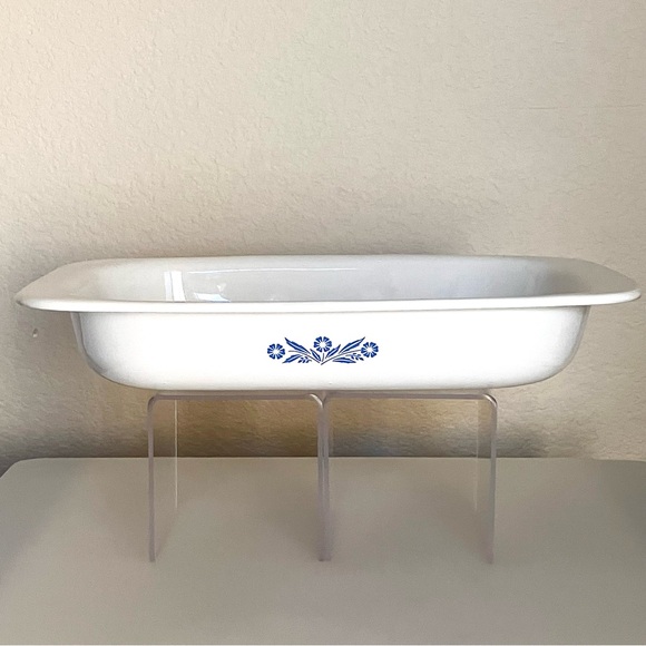 Vintage Corningware P-21 Roaster Blue Cornflower - Picture 4 of 7